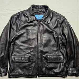 Kenneth Cole Reaction Men's Black Leather jacket Size L